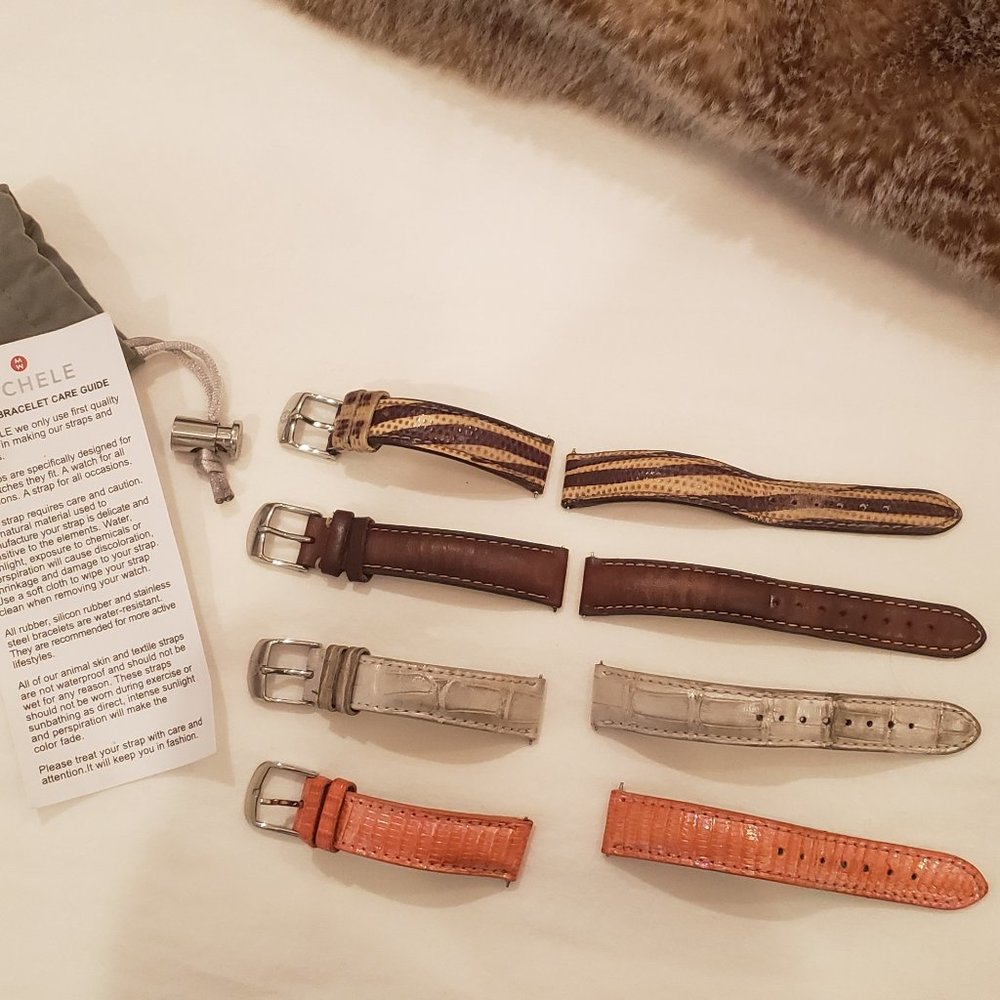 Michele Leather Watchbands
